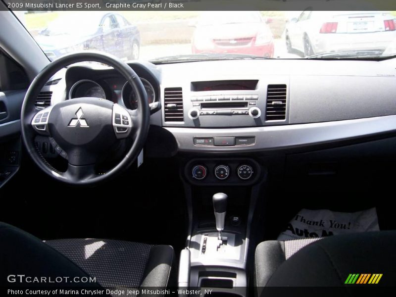 Graphite Gray Pearl / Black 2009 Mitsubishi Lancer ES Sport
