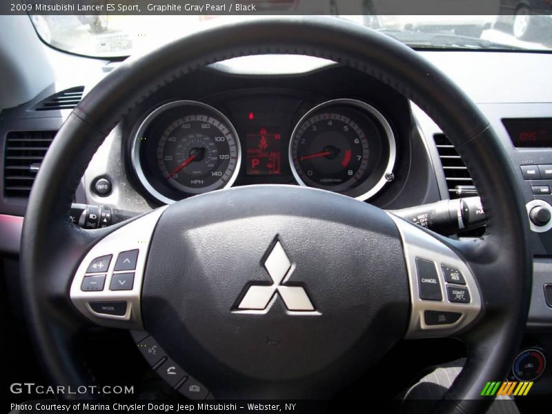 Graphite Gray Pearl / Black 2009 Mitsubishi Lancer ES Sport
