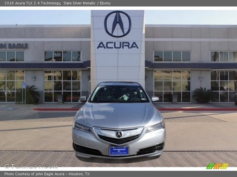 Slate Silver Metallic / Ebony 2016 Acura TLX 2.4 Technology