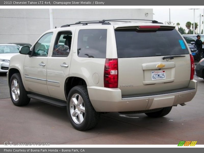 Champagne Silver Metallic / Ebony 2013 Chevrolet Tahoe LTZ 4x4