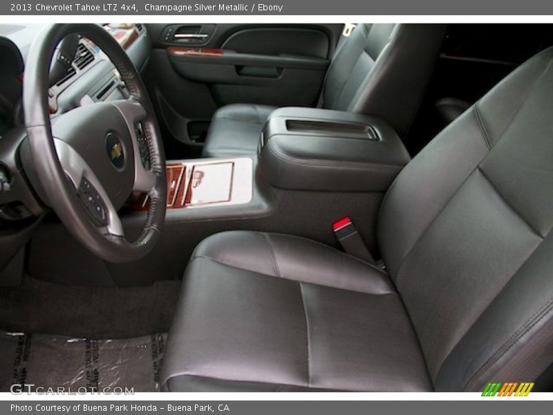 Champagne Silver Metallic / Ebony 2013 Chevrolet Tahoe LTZ 4x4