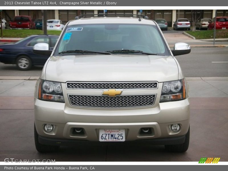 Champagne Silver Metallic / Ebony 2013 Chevrolet Tahoe LTZ 4x4