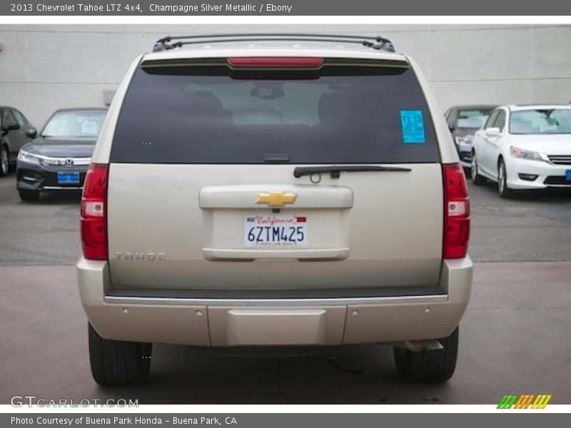 Champagne Silver Metallic / Ebony 2013 Chevrolet Tahoe LTZ 4x4