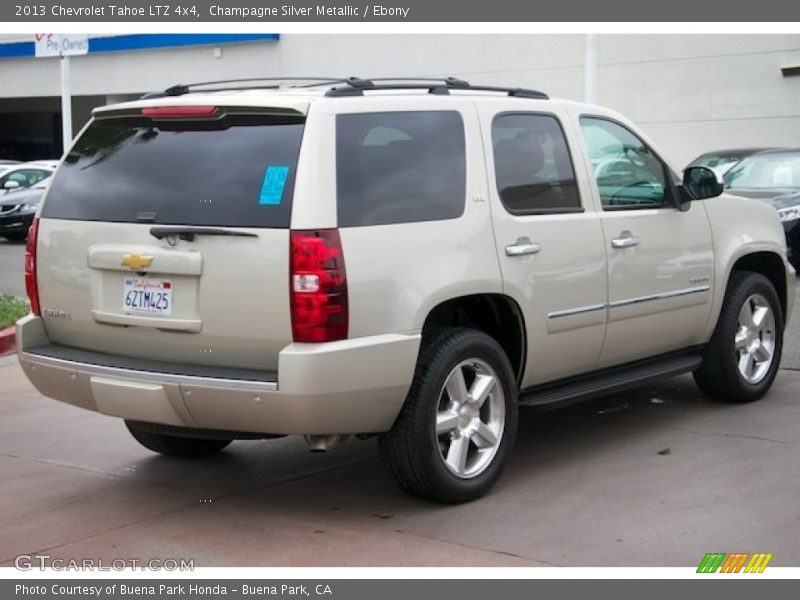 Champagne Silver Metallic / Ebony 2013 Chevrolet Tahoe LTZ 4x4