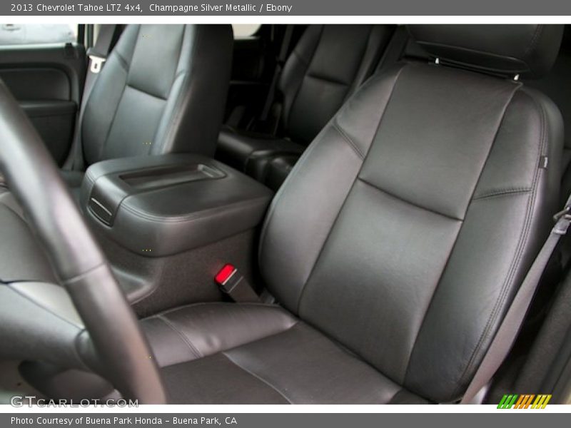 Champagne Silver Metallic / Ebony 2013 Chevrolet Tahoe LTZ 4x4