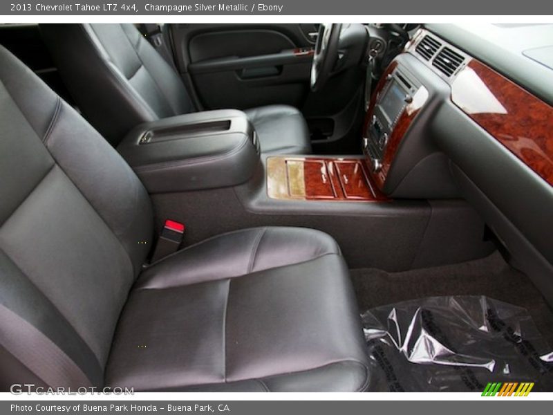 Champagne Silver Metallic / Ebony 2013 Chevrolet Tahoe LTZ 4x4