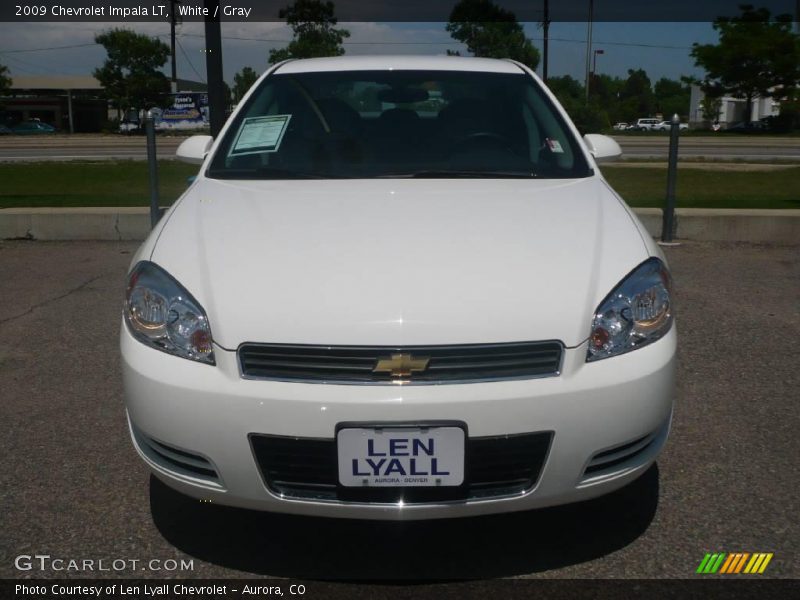 White / Gray 2009 Chevrolet Impala LT