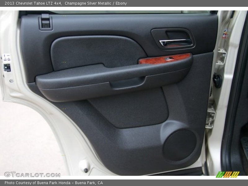 Champagne Silver Metallic / Ebony 2013 Chevrolet Tahoe LTZ 4x4