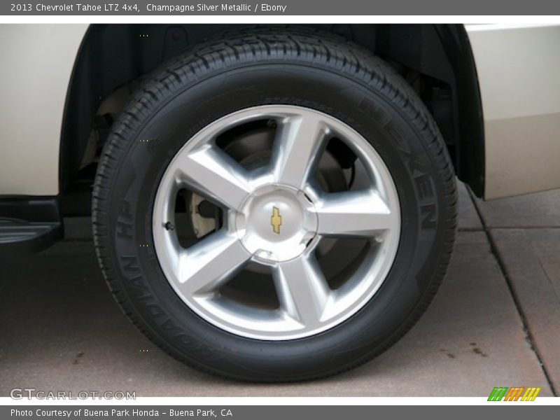 Champagne Silver Metallic / Ebony 2013 Chevrolet Tahoe LTZ 4x4