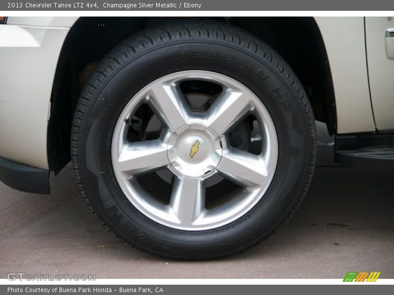 Champagne Silver Metallic / Ebony 2013 Chevrolet Tahoe LTZ 4x4