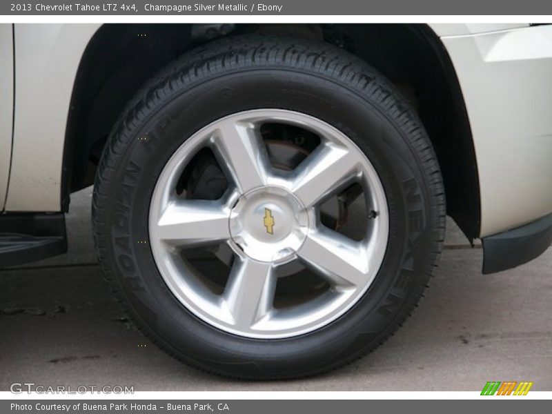Champagne Silver Metallic / Ebony 2013 Chevrolet Tahoe LTZ 4x4