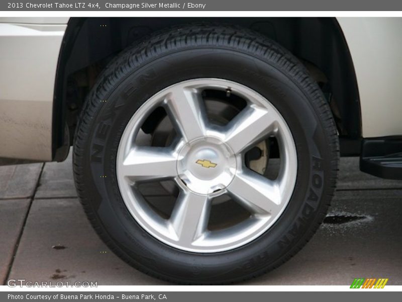 Champagne Silver Metallic / Ebony 2013 Chevrolet Tahoe LTZ 4x4