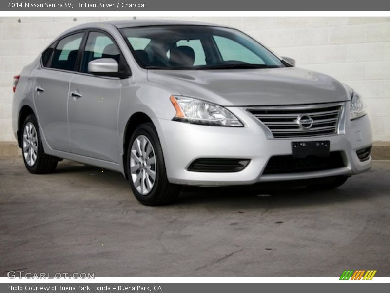 Brilliant Silver / Charcoal 2014 Nissan Sentra SV