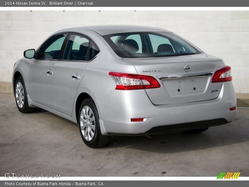 Brilliant Silver / Charcoal 2014 Nissan Sentra SV