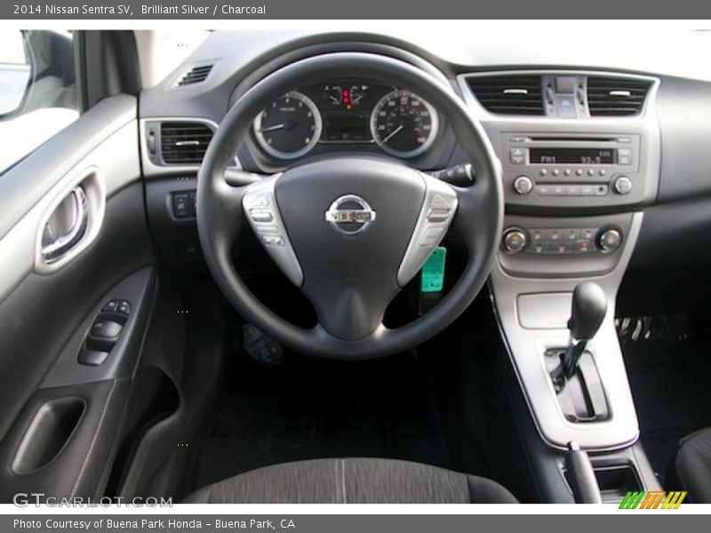 Brilliant Silver / Charcoal 2014 Nissan Sentra SV