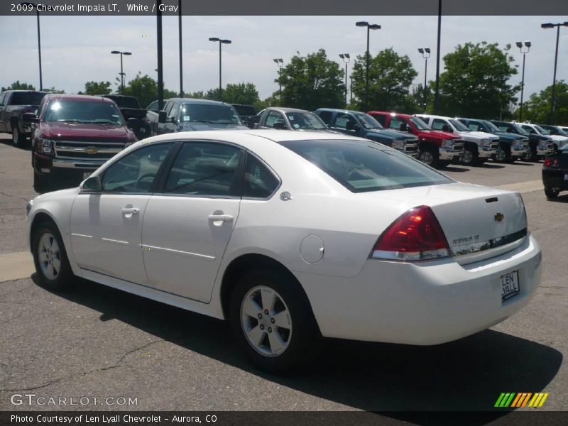 White / Gray 2009 Chevrolet Impala LT
