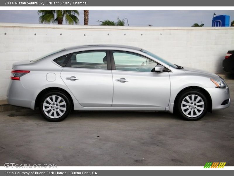 Brilliant Silver / Charcoal 2014 Nissan Sentra SV