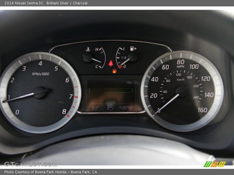 Brilliant Silver / Charcoal 2014 Nissan Sentra SV