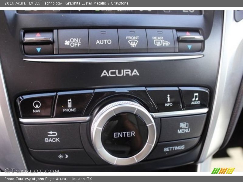 Controls of 2016 TLX 3.5 Technology