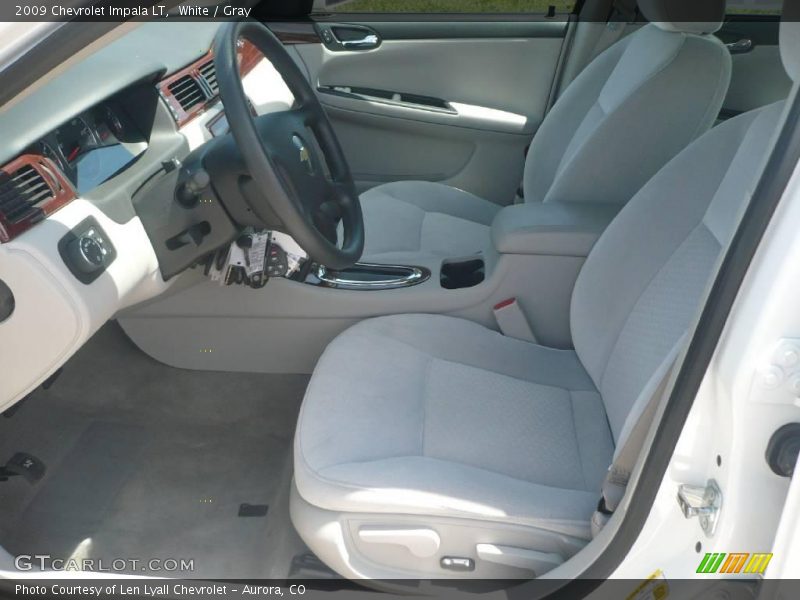 White / Gray 2009 Chevrolet Impala LT