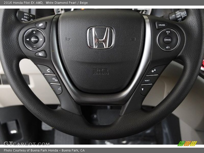  2016 Pilot EX AWD Steering Wheel