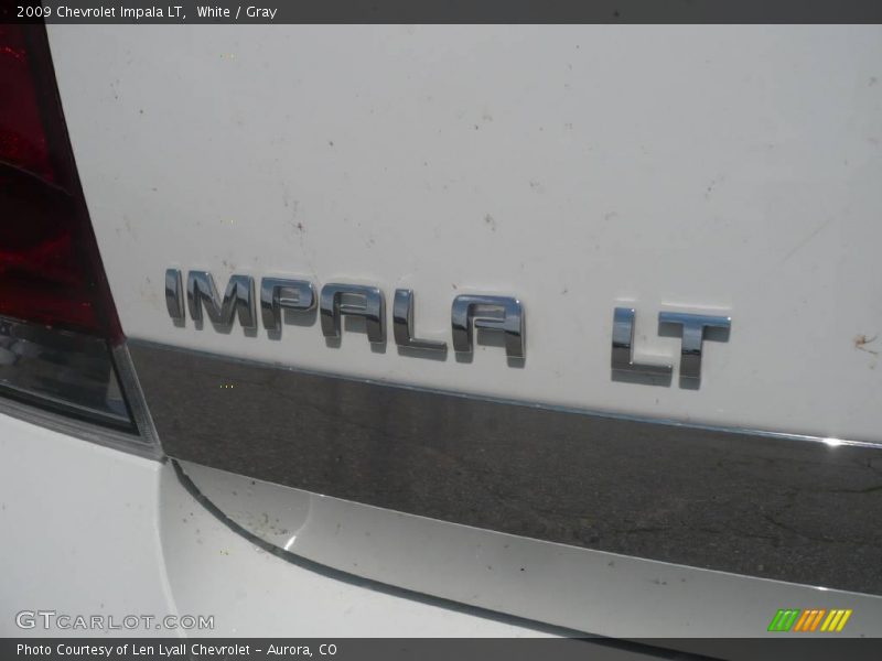 White / Gray 2009 Chevrolet Impala LT