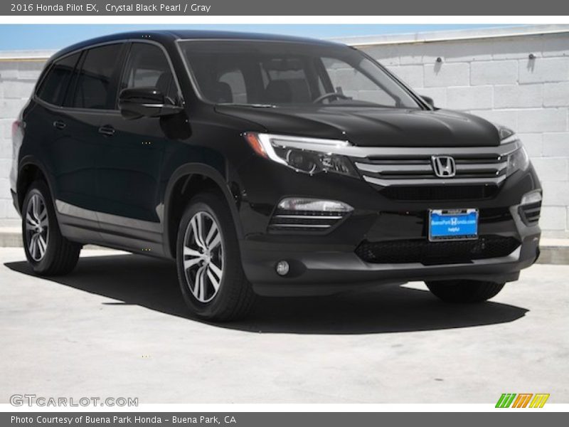 Crystal Black Pearl / Gray 2016 Honda Pilot EX