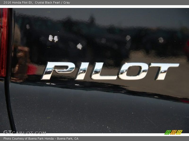 Crystal Black Pearl / Gray 2016 Honda Pilot EX