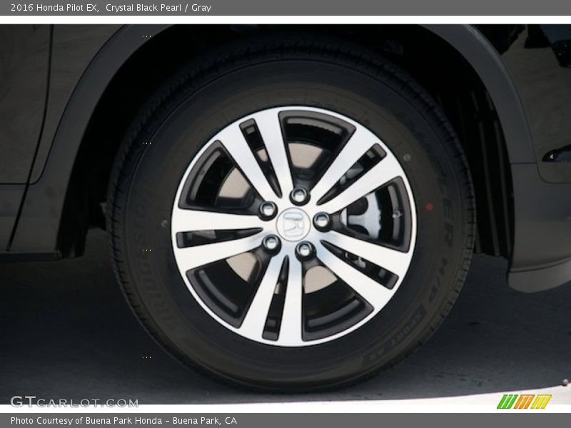 Crystal Black Pearl / Gray 2016 Honda Pilot EX