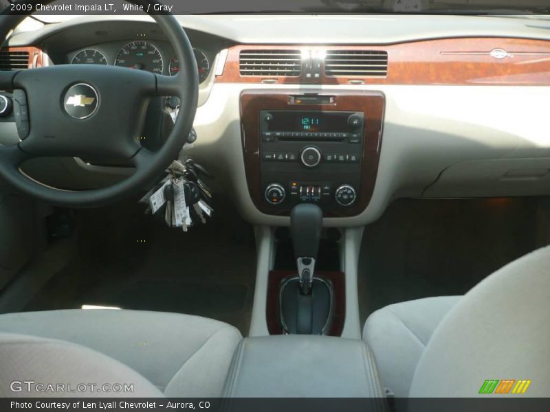 White / Gray 2009 Chevrolet Impala LT