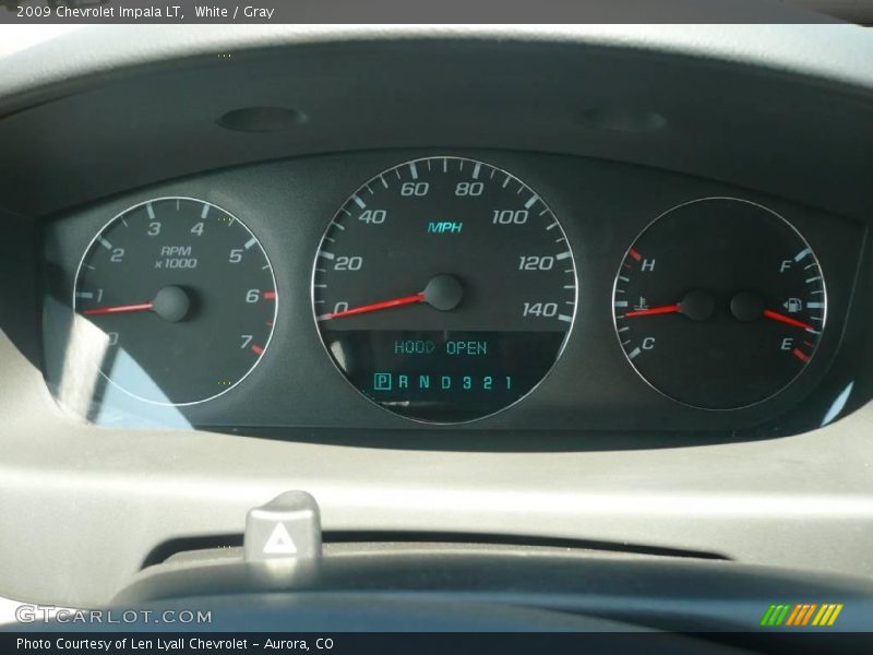White / Gray 2009 Chevrolet Impala LT