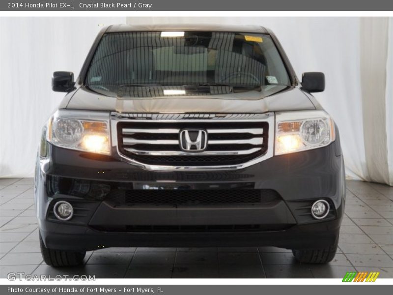 Crystal Black Pearl / Gray 2014 Honda Pilot EX-L