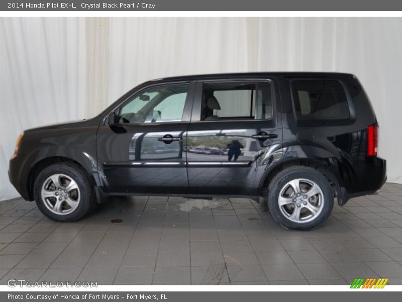 Crystal Black Pearl / Gray 2014 Honda Pilot EX-L