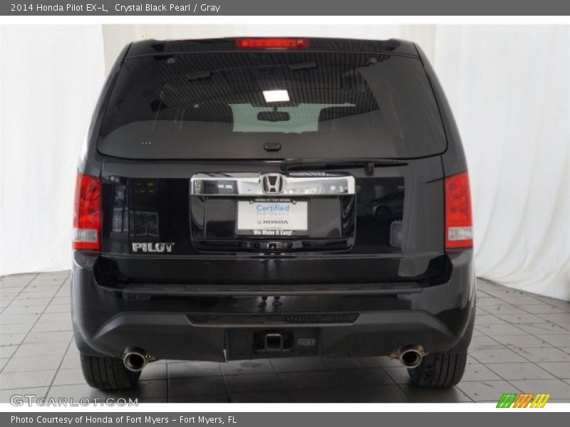 Crystal Black Pearl / Gray 2014 Honda Pilot EX-L