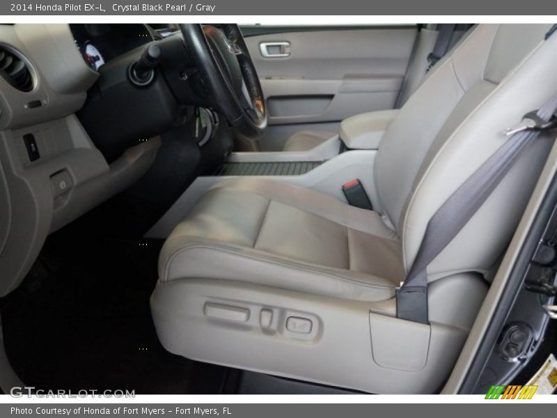 Crystal Black Pearl / Gray 2014 Honda Pilot EX-L
