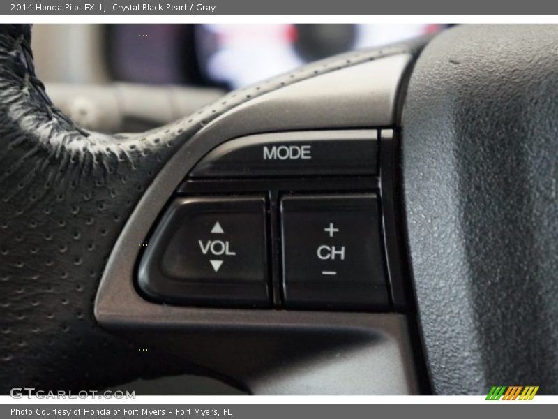 Crystal Black Pearl / Gray 2014 Honda Pilot EX-L