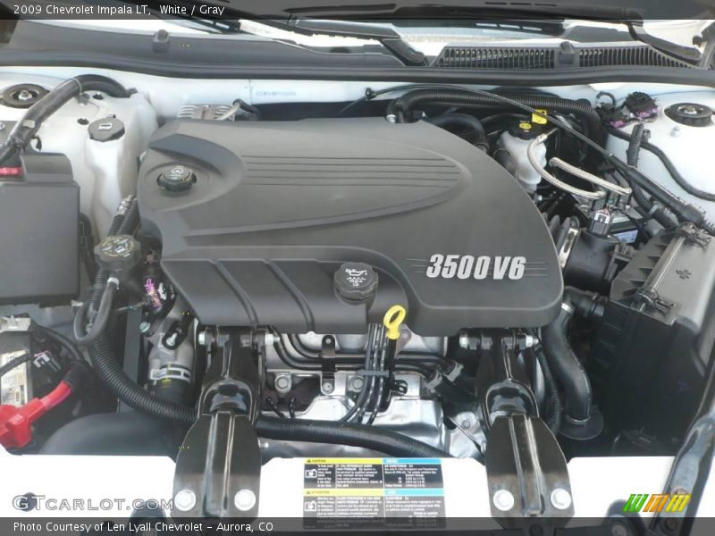 White / Gray 2009 Chevrolet Impala LT