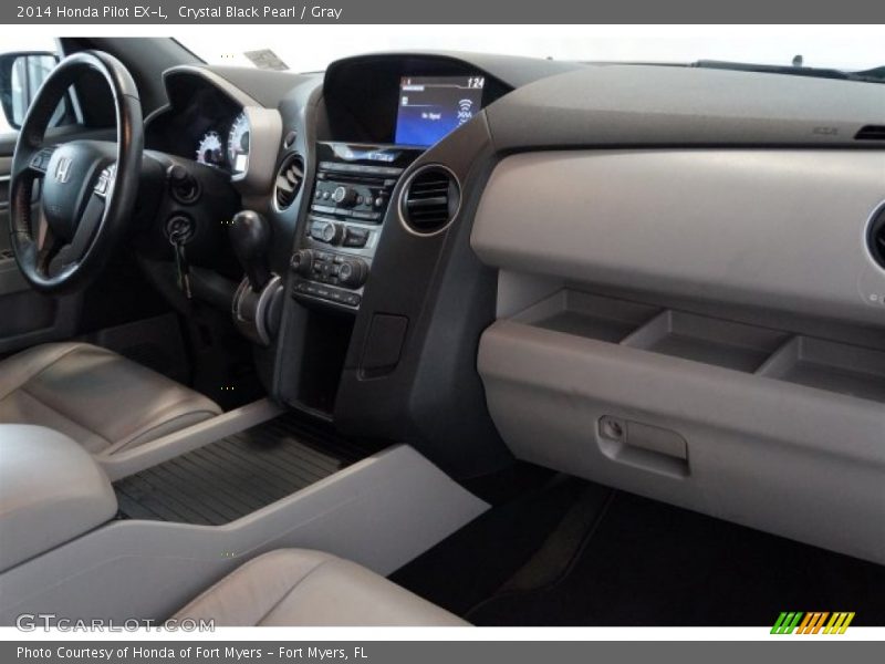 Crystal Black Pearl / Gray 2014 Honda Pilot EX-L