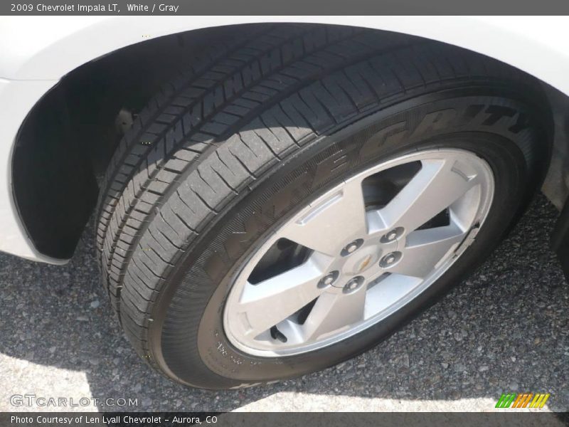 White / Gray 2009 Chevrolet Impala LT