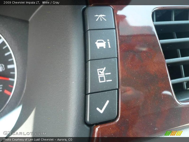 White / Gray 2009 Chevrolet Impala LT