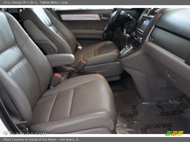 Taffeta White / Gray 2011 Honda CR-V EX-L