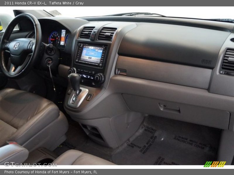 Taffeta White / Gray 2011 Honda CR-V EX-L