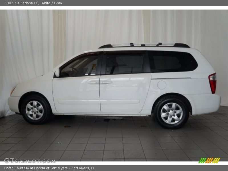 White / Gray 2007 Kia Sedona LX