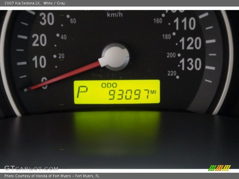 White / Gray 2007 Kia Sedona LX