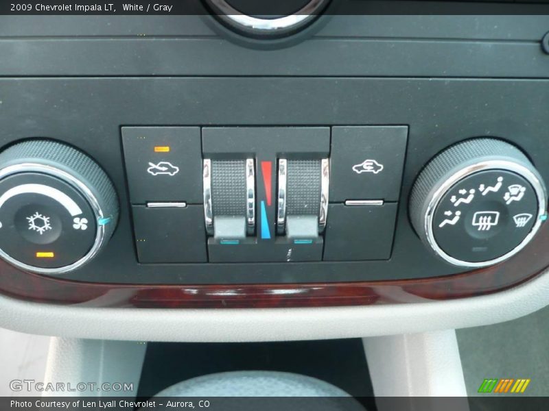 White / Gray 2009 Chevrolet Impala LT