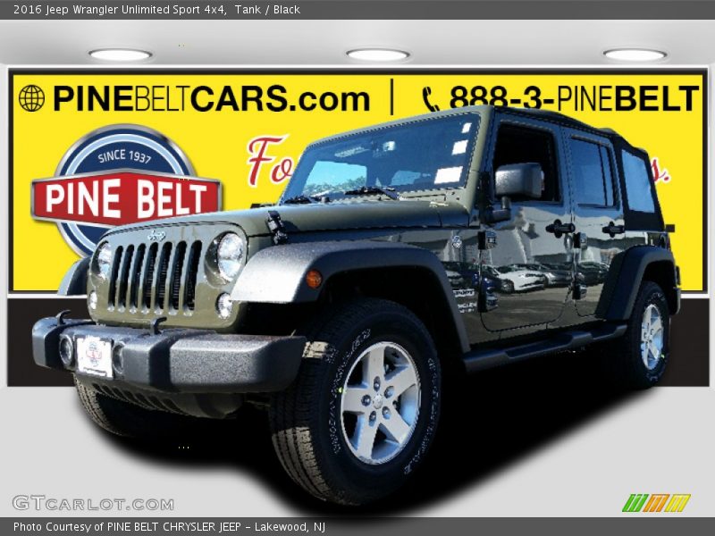 Tank / Black 2016 Jeep Wrangler Unlimited Sport 4x4