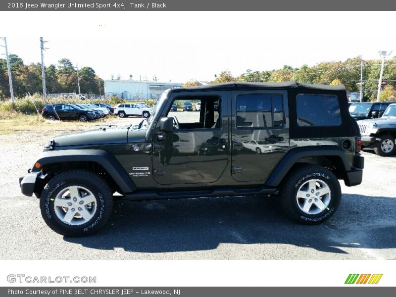 Tank / Black 2016 Jeep Wrangler Unlimited Sport 4x4