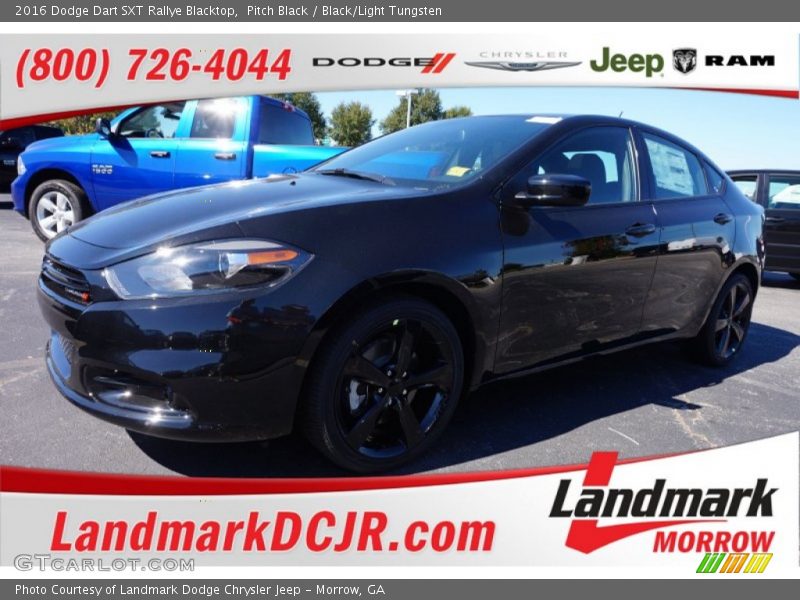 Pitch Black / Black/Light Tungsten 2016 Dodge Dart SXT Rallye Blacktop