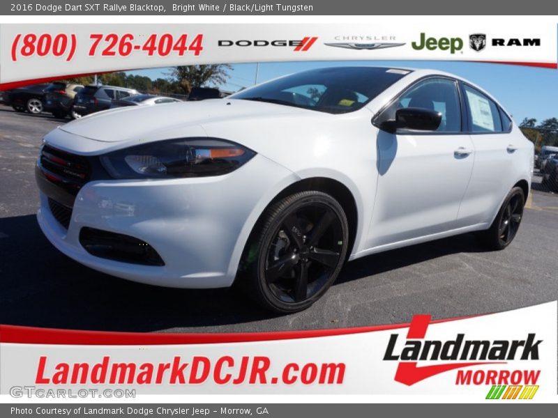 Bright White / Black/Light Tungsten 2016 Dodge Dart SXT Rallye Blacktop