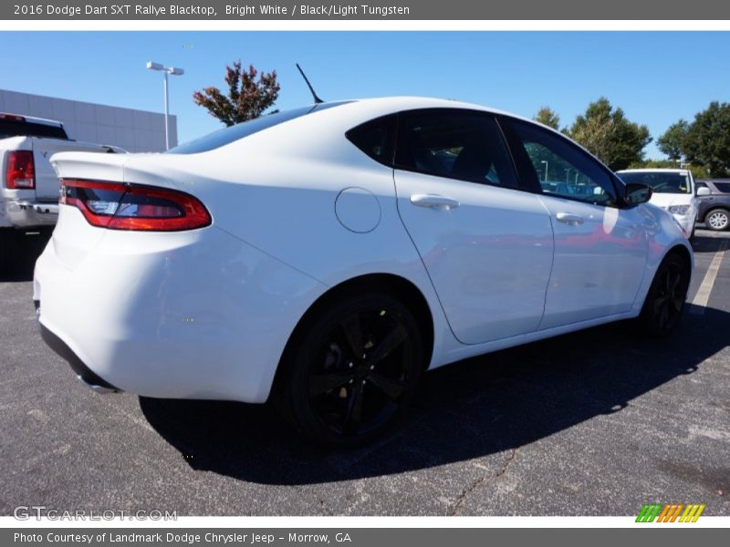 Bright White / Black/Light Tungsten 2016 Dodge Dart SXT Rallye Blacktop
